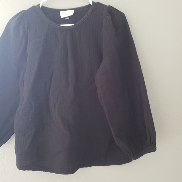 Universal Thread Tops Universal Thread Gauze Black Top Poshmark